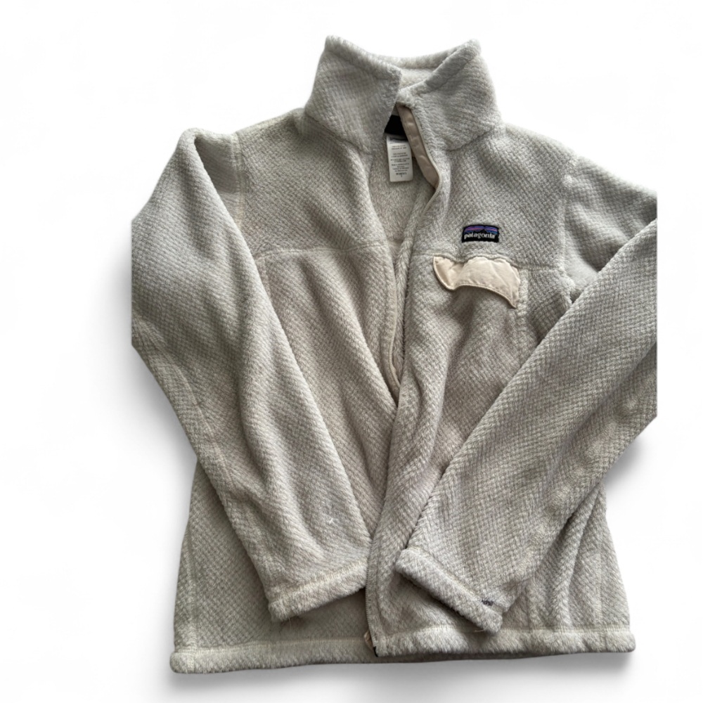 Patagonia Women’s  Zip-Up Sweater in Cream